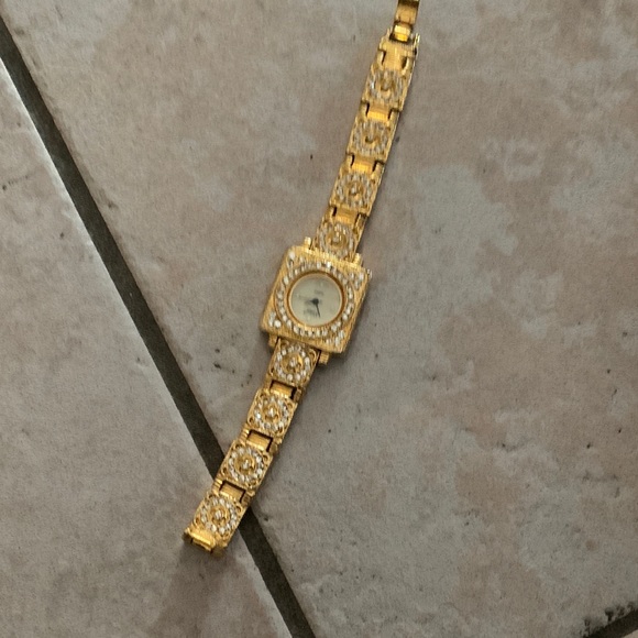 Vaneli Accessories - Vaneli Women's Gold Watch with Crystal Accents